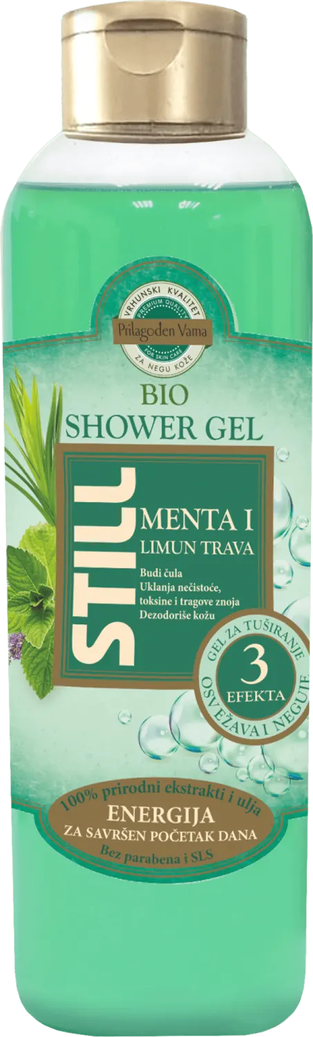 Gel za tusiranje STILL BIO 0500 Menta i Limun trava 500 ml STILL