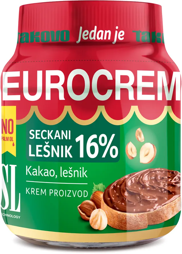 KREM SL EUROKREM SA SECKANIM LEŠNICIMA TEGLA 350G SWISSLION