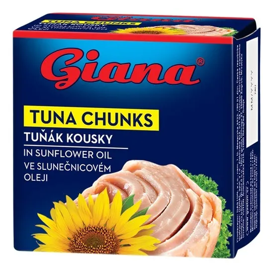 GIANA TUNA KOMADI U SUNCUKRETOVOM ULJU 80GR GIANA