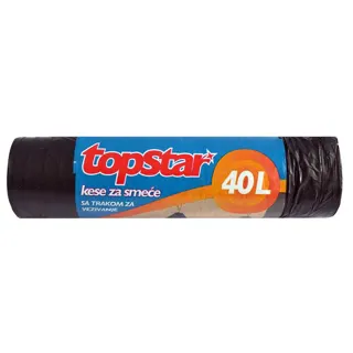 Top star kese za smeće sa trakom HDPE 40 l 12/1