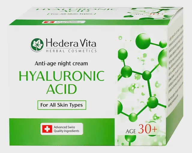 KREMA ZA LICE NOĆNA HYALURON HEDERA 50ML HEDERA