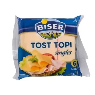 SIR TOPLJENI MLEKOPRODUKT BISER TOST SINGLES LISTIĆI 120G