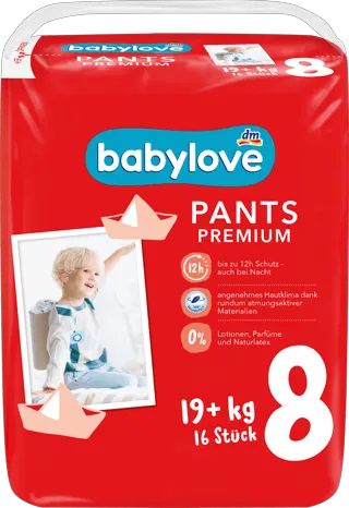babylove pelene gaćice .vel 8 16kom