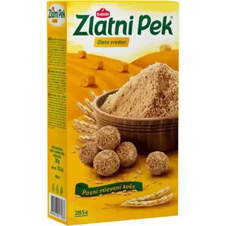 Keks mleveni Zlatni Pek 285g,Koncern Bambi