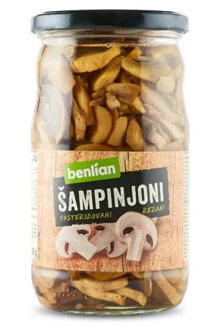 Sampinjoni rezani Benlian 690g