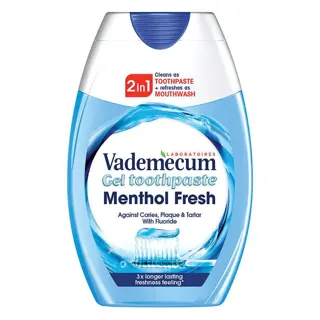 PASTA ZA ZUBE VADEMECUM 2U1 MENTOL FRESH 75ML