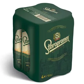 Pivo Staropramen CAN 4x0,5L
