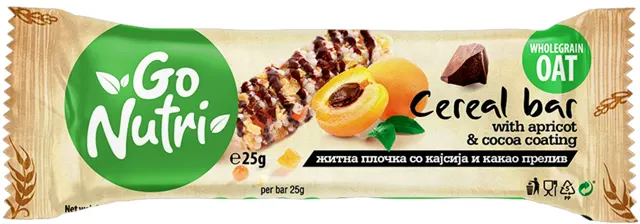 Go nutri bar kajsija i crna cok 25g #216 Vitalia VITALIA