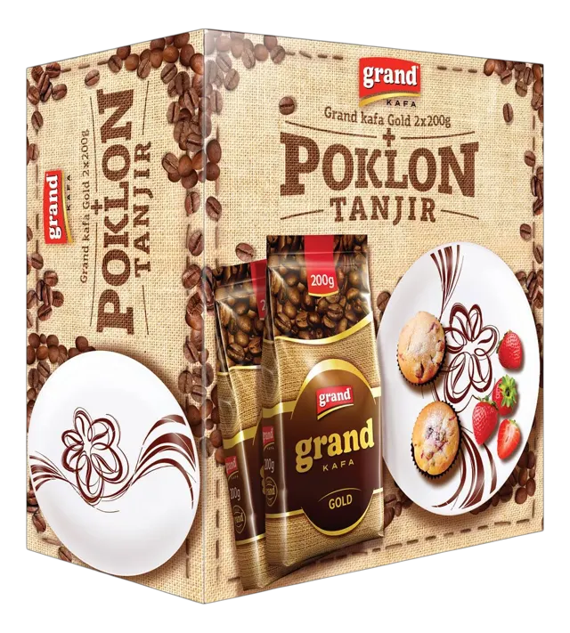 kafa grand gold 2x200gr I poklon tanjir atlantic GRAND