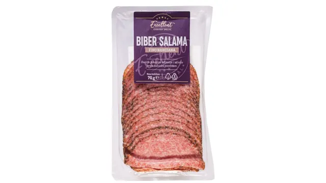 Biber salama slajs Excellent 70g Excellent