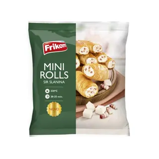 Smrz.mini rolls sir slanina Frikom 500g