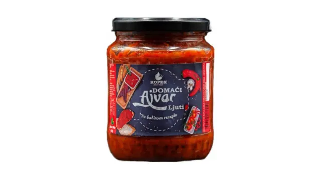 Ajvar domaci ljuti 580g #12 Neca KOPEX