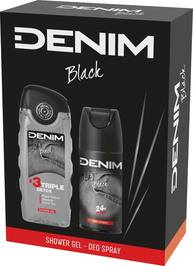 Denim Set (deo+sh gel) Black Sarantis 250 ml DENIM