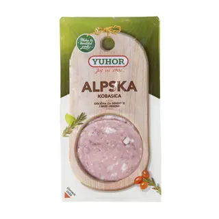 Alpska kobasica slajs 100g Yuhor
