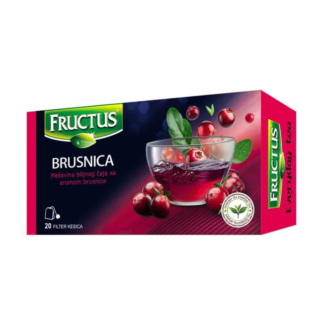 Caj brusnica Fructus FV20x2g 40g Fructus