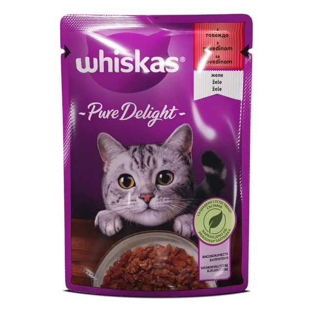 WHI Pure delight govedina 85gr Whiskas