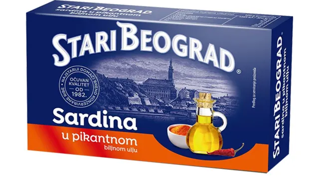 SARDINA U PIKANTNOM BILJNOM ULJU STARI BEOGRAD 100gr TGK