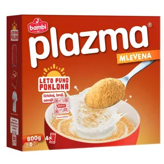 Keks Plazma mlevena 800g