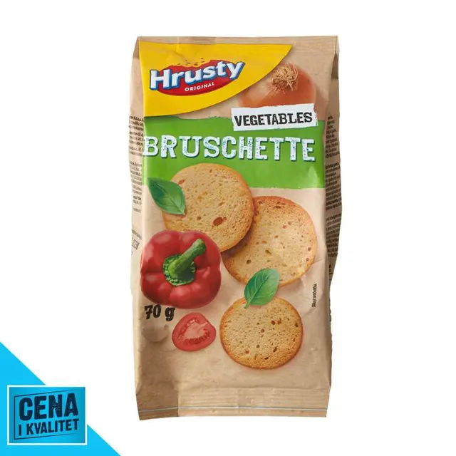 BRUSKETI MIX POVRĆA 70G HRUSTY HRUSTY