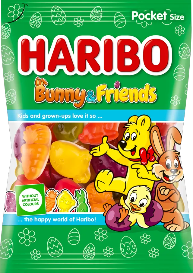 BOMBON GUMENA HARIBO BUNNY & FRIENDS 100G RIM GROUP