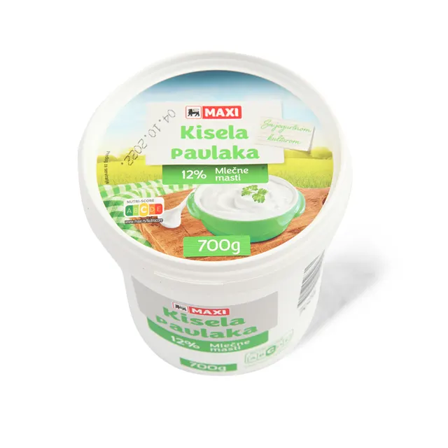 Kisela pavlaka 12%mm Maxi 700g Maxi