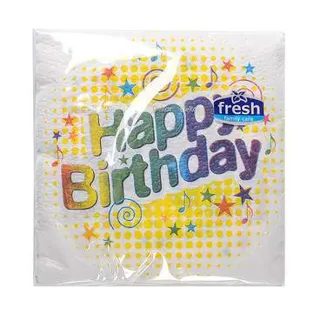 Fresh salveta happy brithday jednoslojna 45/1
