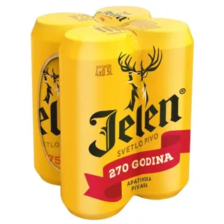 Pivo Jelen can 4x0.5l pack