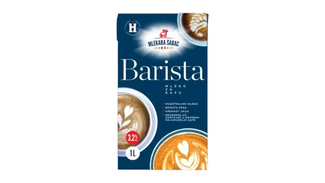 MLEKO BARISTA 3.2%MM 1L UHT M.I.FINANCE DOO SABAC