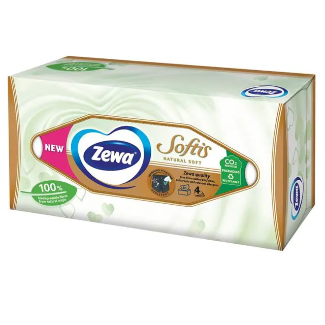Zewa NATURAL SOFT pap.mar.box 4sl 80/1 Zewa