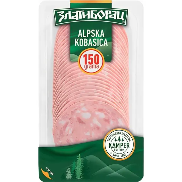 kobasica alpska kamper 150gr zlatiborac ZLATIBORAC