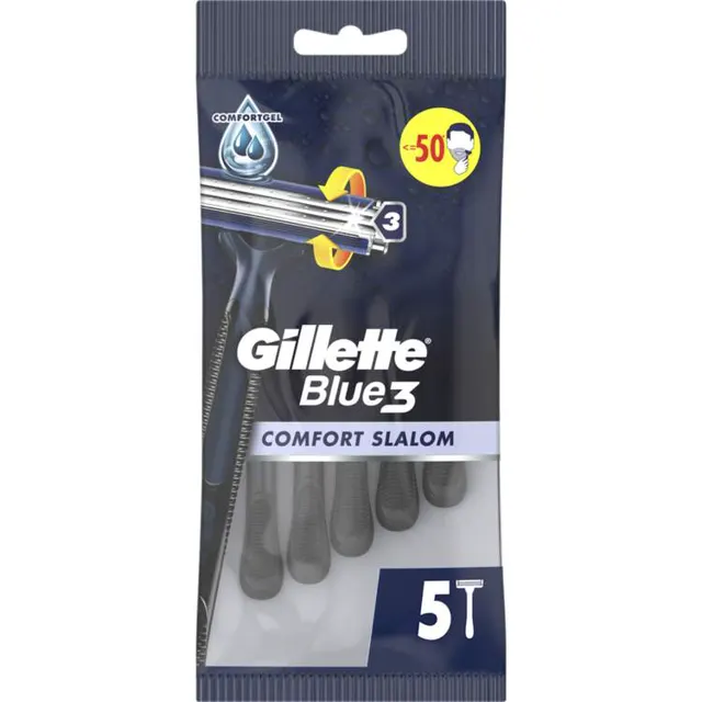 Brijac Blue 3 Comfort Slalom 5kom Gillette