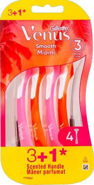 Gillette Venus Smooth Miami 3+1