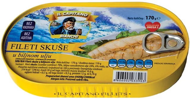 Skusa filet/ulju hansa Il Capitano 170g Il Capitano