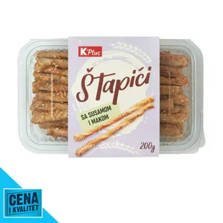 ŠTAPIĆI K PLUS SUSAM I MAK 200G