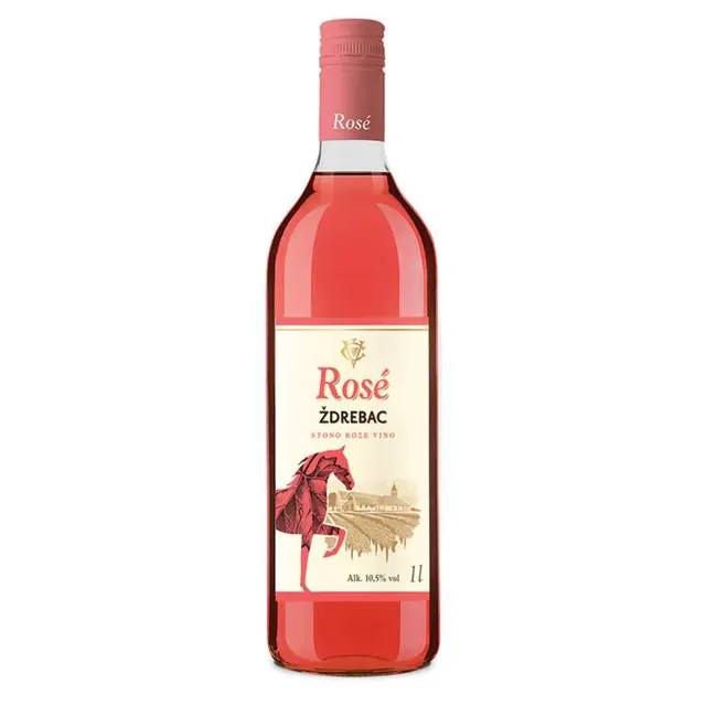 Vino ruz.Pinot Rose Vinoprodukt Coka 1l Vinoprodukt Coka