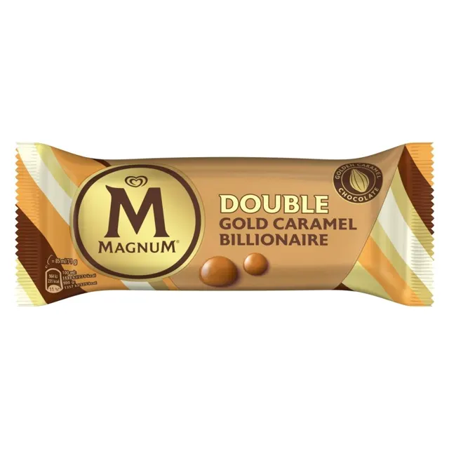 SLADOLED MAGNUM DOUBLE GOLD CARAMEL BILLIONARE 85ML ŠTAPIĆ ALGIDA ALGIDA