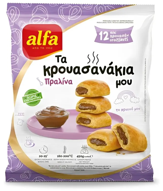 KROASANI MINI KREM LEŠNIK 450G ALFA ALFA