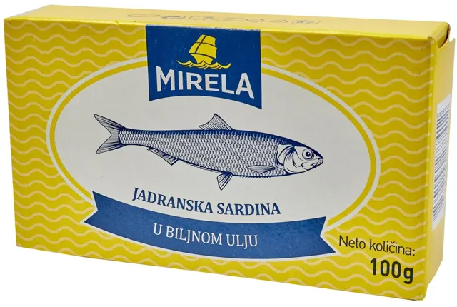 MIRELA SARDINA 100G 48/1 MIRNA PODRAVKA DOO