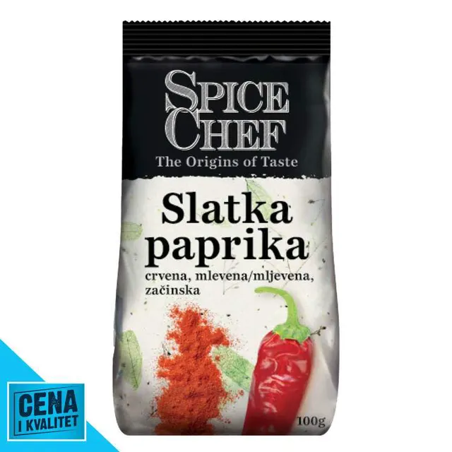 PAPRIKA MLEV SLATKA 100G SPICE CHEF SPICE CHEF