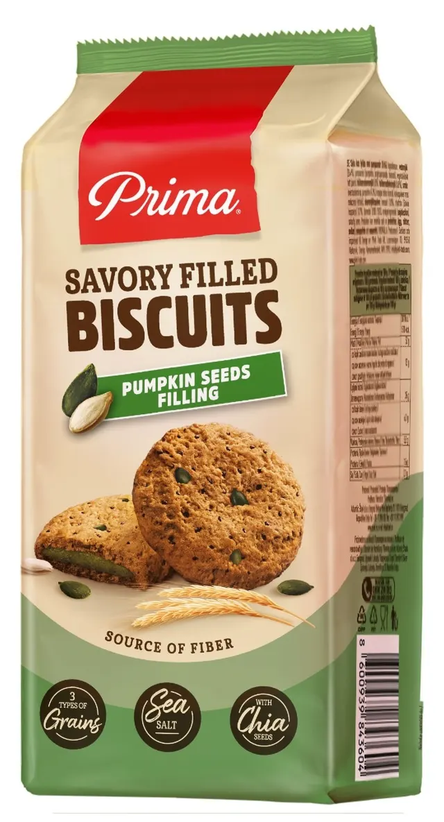 Prima punjeni slani biskvit seme bundeve 135g STARK