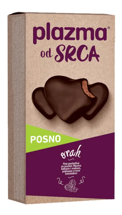 PLAZMA OD SRCA 100gr SA ORAHOM POSL.PREL.COKOLADOM PLAZMA
