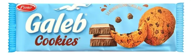 COOKIES SA KOMADICIMA COKOLADE 145gr PIONIR