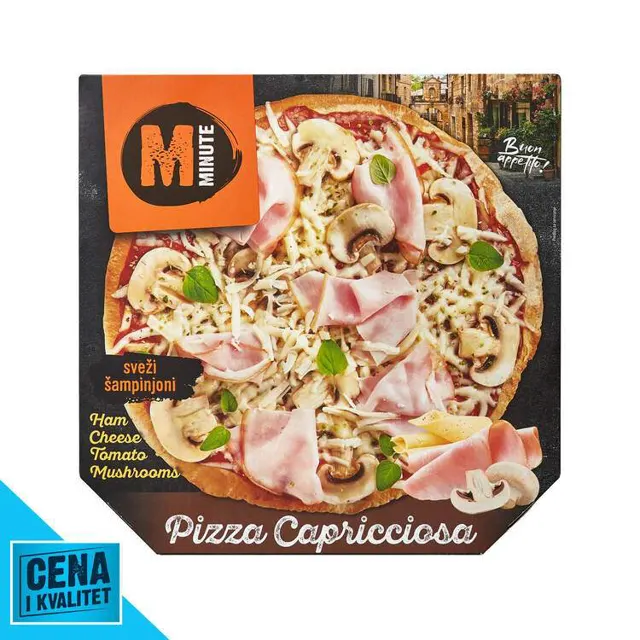 PIZZA CAPRICCIOSA 400G ZAMRZ MINUTE MINUTE