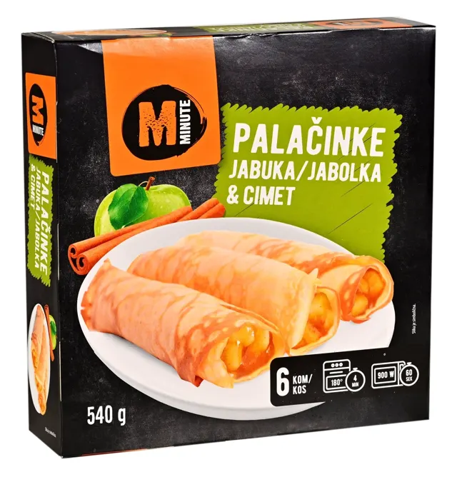 PALAČINKE JABUKA CIMET 540G MINUTE MINUTE