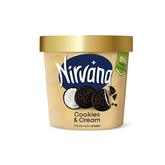 SLADOLED NIRVANA COOKIES & CREAM CUP 150ML NIRVANA