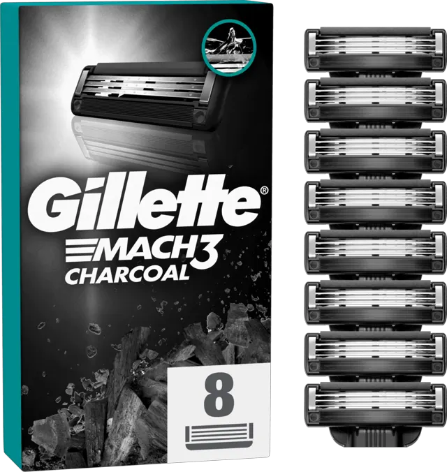 Gillette MACH3 CHARCOAL dopune 8/1 8 kom Gillette