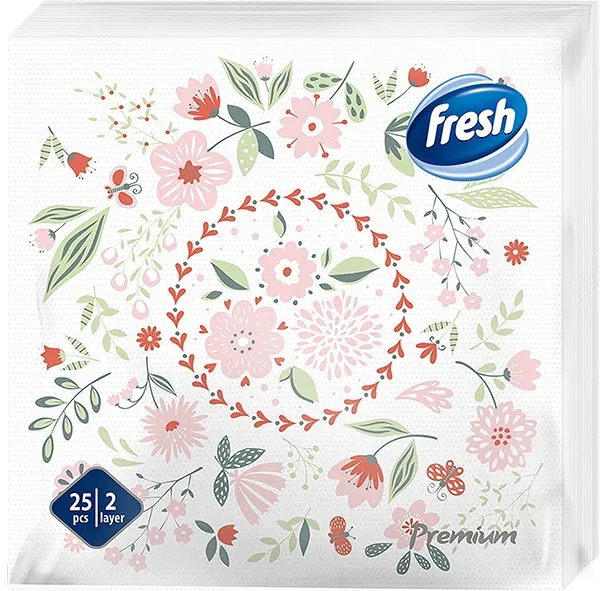 Salvete premium cvece Fresh 25/1 38x38 Fresh