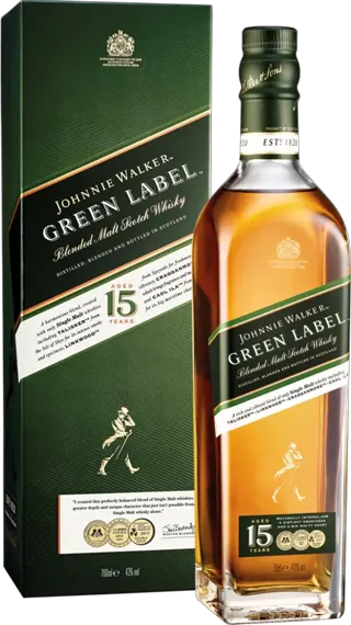 WHISKY JOHNNIE WALKER GREEN LABEL 0.7L