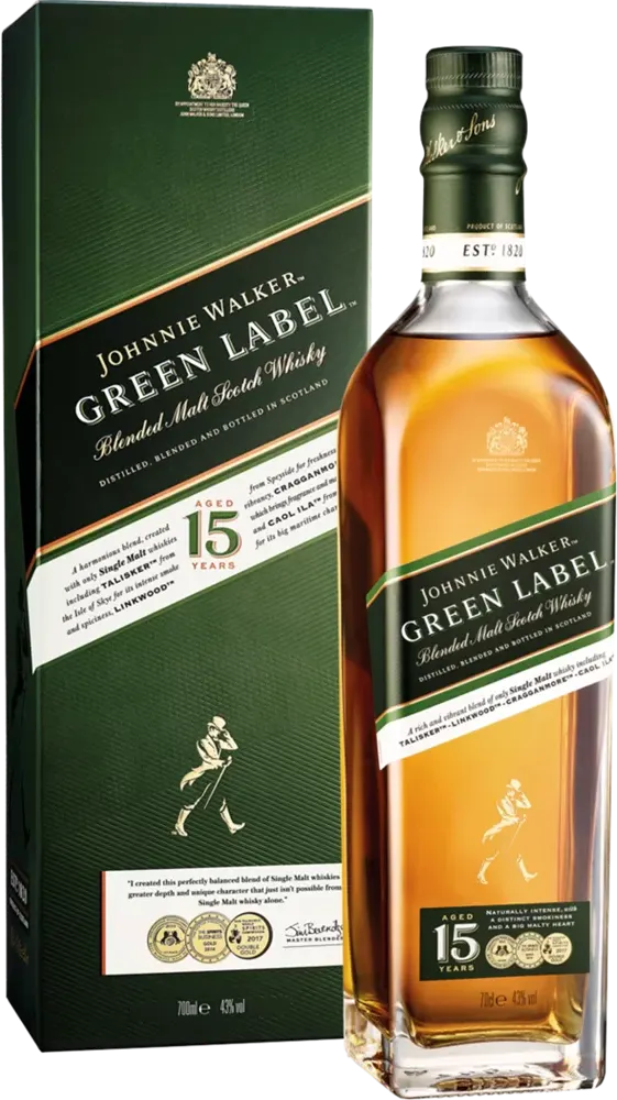 WHISKY JOHNNIE WALKER GREEN LABEL 0.7L MOJE LANE
