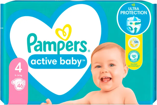 PELENE PAMPERS 4 VPM 9-14KG 46/1 PAMPERS